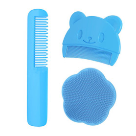 1 brosse de bain, 1 peigne pour enlever le tartre fœtal, 1 peigne de massage, ensemble de bain pour enfants, brosse de nettoyage
