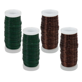 OVDGWC Pièces Fil De Cuivre, Fil Métallique Durable, Accessoires De Bijoux De Bricolage, Fil De Perles, Adapté Au Jardinage, Aux