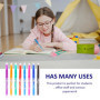 Pen Effaçable De 8 Pièces, Stylo Neutre Créatif, Stylo De Marqueur Multicolore, Stylo À Bille Effacable Multi-Fonction, Bureau E