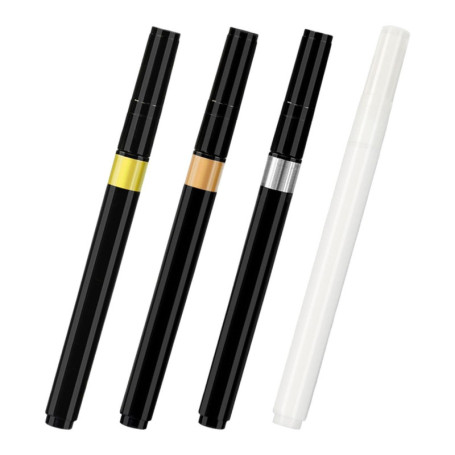 NYGGTYK Stylo De Marqueur en 3 Pièces, Stylo D'Élimination 1-Pièce, Stylo Graffiti Multifonction, Stylo De Marqueur Chromé De Ch