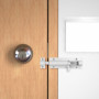 2 verrous en aluminium blanc (2" et 3"), kit de verrous en aluminium blanc, loquets en aluminium, portes de chambre et portes in