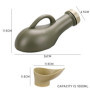 1 urinoir portable pour personnes handicapées, urinoir de voyage, urinoir de voyage, urinoir pour homme, avec couvercle, gadget 