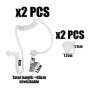 OAOSDH 2 Ensembles De Tuyaux Sonores, Oreilles Insérées dans Un Conduit d'air Transparent, Un Tube De Rétention Sonore sans Fil,