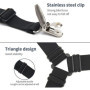 Tiardey 4Pcs Noir Lastique Drap de Lit Bretelles Triangle Drap de Lit Sangles Attaches Ensemble avec Pinces de Pinces Robustes p