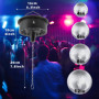 5 RPM - 9 RPM réglable miroir ball rotatif moteur avec 24 RGB LED lumière pour 4 6 8 12 "disco ball pour Party decor dj Band Bar