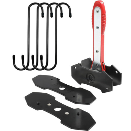 AXILYZE Outil de Presse pour étrier de Frein et 4 Crochets, clé à cliquet Extensible à 360°, écarteur de Piston pour Freins à Di