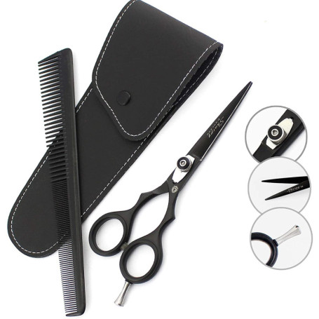 Sharpy Ciseaux de coiffure professionnels en acier inoxydable pour coiffeur, barbier, salon de coiffure, homme, femme, enfants e