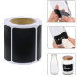 Étiquettes Bocaux, 240PCS étiquettes pour tableau noir imperméables réutilisables, Étiquettes Autocollantes Bocaux Noires, Étiqu