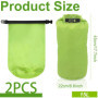 YanBous Sac Étanche Set de 2-15L, Léger et Robuste, Idéal pour le Kayak, Canoë, Rafting et Natation, Fermeture de Sécurité, Sac 