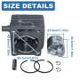AUMEL 34mm Kit de joint d'anneau d'axe de piston de cylindre pour Stihl FS75 FS80 FS85 FC75 FC85 FH75 FR85 HL75 HL75K HT70 HT75 