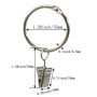Anneaux pour Rideaux,40 Pièces Anneau Rideau avec Pinces,Décoratif Métal Drapé Clip Crochets Ensemble Diamètre Intérieur de 40mm