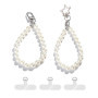 Oruiiju Chaîne de téléphone portable universelle,Bracelet de téléphone portable en perles，2 Pcs Bracelet Téléphone Perle Chaîne 