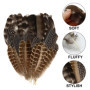 Lot de 30 Plumes Naturelles De Dinde, Plumes Artisanales, Plumes De Faisan pour Travaux Manuels, 3 Styles De Plumes Naturelles M
