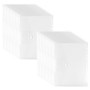 Fousenuk 24Pcs Pochette Plastique A4 Perforée, Transparente Porte-Documents avec Bouton Pression, Poche pour Étiquette, 11 Trous