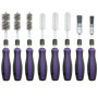 CHANG QI Kit Nettoyage Injecteur pour siège d'injecteur et Arbre d'injecteur 19 pièces, Buses d'injection avec brosses de Nettoy