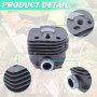 Adefol Nikasil plaqué 50 mm Cylindre Piston Roulement à Aiguilles Joint Kit pour Husqvarna 365 371 372 XP 362 Tronçonneuse Pièce