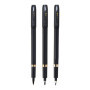 DeWin Calligraphie Stylo, 3PCS Feutres Noirs Pointe Souple Stylo à Encre Pinceau Shodo écriture Dessin Artisanat Pour Les Débuta