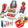 Jouets Supermarché Jeux de Commerçant avec Jouets Lecteurs de Cartes Caisse Enregistreuse Scanners pour Produits et Modèles de A