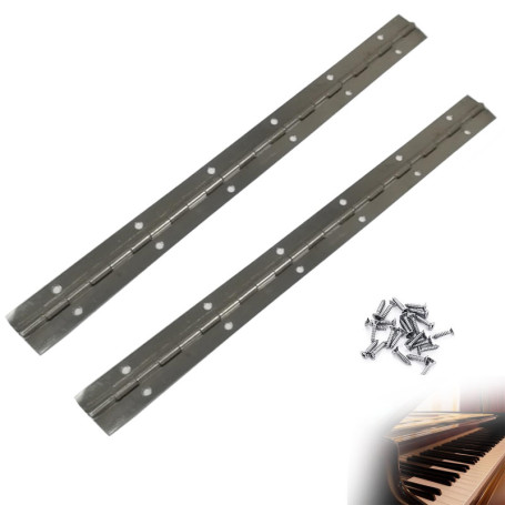 2 Pièces Charnière à Barre de Piano en Acier Inoxydable,Pour Pianos, Meubles, Portes d'Armoire et Armoires de Bateau,Robuste et 