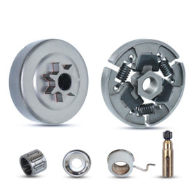 Haishine Tambour d'Embrayage pour STIHL MS180, Pignon de Chaîne 7 Dents 3/8" pour STIHL MS250 avec Engrenage vis Sans Fin Pompe 