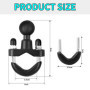 Moto Boule Support Telephone U-Boulons - Adaptateur Bille Base Compatible de Téléphone pour Vélo et Rotule Mount avec Supports R