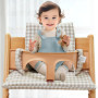 LEKEFETO Coussin d'assise pour chaise haute Stokke Tripp Trapp : ensemble de coussins de chaise haute antidérapants, revêtement 