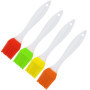 Lot de 4 pinceaux à pâtisserie en silicone résistants à la chaleur, adaptés pour les barbecues, les pâtisseries, les mélanges al
