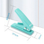 GELRHONR Perforatrice à papier à un seul trou, à faible force (trous de 0,6 cm), pour papier, aggloméré, cartes d'index (vert)