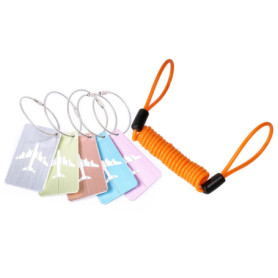 Étiquettes de bagage de voyage de NUZAMAS Étiquettes de sac à dos d'école de bagage de sac à main Étiquettes ID de valise 5 coul