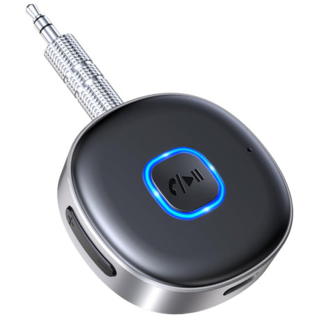 Mohard Recepteur Bluetooth 5.3 Voiture, AUX Adaptateur Jack 3.5mm, Appel Mains Libres & Double Connexion, Autonomie 16H, Receveu