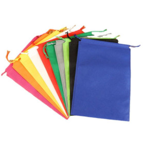 10 Pièces Sacs à Chaussures à Cordon Sac Anti-Poussière de Couleur, Sac de Voyage Coloré, Sac en Tissu Portable, Sacs de Rangeme