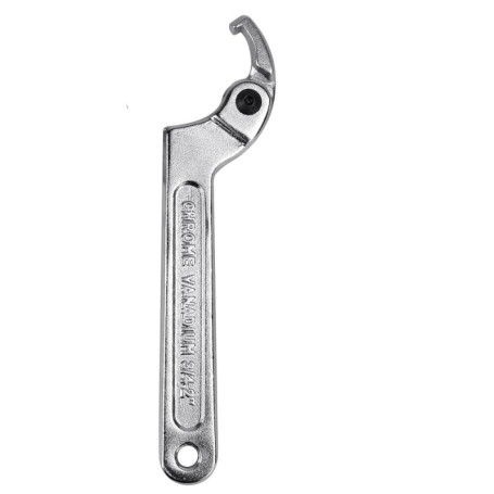 DTYGUIXE Clé à Ergot Réglable 19-51mm Articulée Pour Amortisseur Moto, Crochet Clé à Molette Réglable Velo, 16.5 x 3.5 x 0.5cm A