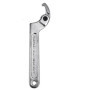 DTYGUIXE Clé à Ergot Réglable 19-51mm Articulée Pour Amortisseur Moto, Crochet Clé à Molette Réglable Velo, 16.5 x 3.5 x 0.5cm A
