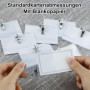 Porte Badge 10pcs étiquettes nominatives transparentes de 90 x 56 mm avec clip et épingle, Porte-Carte d'Identité Transparent Ré