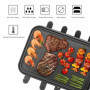 Appareil a Raclette 8 Personne Service a Raclette avec Revêtement Anti-Adhésif Plaque de Cuisson 8 Poêlons Antiadhésifs 4 Spatul