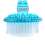 Cisixin Brosse Nettoyante de Bain Douche Arrière exfoliante Corps Brosse avec Long Manche (Bleu)
