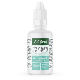 AniForte Huile Anti-acariens pour Chiens, Chats, rongeurs, Animaux domestiques 20ml - Soin Doux pour Les acariens, Les Gouttes d