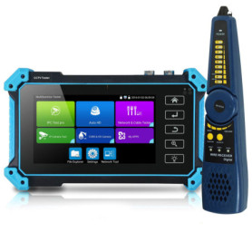 Testeur de vidéosurveillance, IPC-5200C Plus 5 Pouces IPS écran Tactile IP CVBS testeur de caméra analogique 4K H.265 Moniteur v