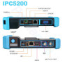 Testeur de vidéosurveillance, IPC-5200C Plus 5 Pouces IPS écran Tactile IP CVBS testeur de caméra analogique 4K H.265 Moniteur v
