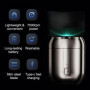 Horuili® Mini Electric Shaver, Rasoir électrique à double tête pour hommes, Mini rasoir électrique portable, USB Rechargeable, A