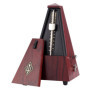 TAMUME Rouge Antique Cru Pyramide Style Renforcé plastique Metronome 40-208 BPM Tempo Minuteur Musique Intégré Avec Bell et Méca
