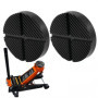Lot de 2 supports universels en caoutchouc pour cric - Pour cric - Tapis en caoutchouc - Noir