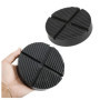 2 Pièces 125*26 MMCric de Voiture en Caoutchouc,Coussinet de cric en Caoutchouc,Patin en Caoutchouc pour cric,Coussin de cric de