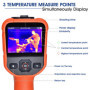 Caméra d'imagerie thermique, imageur thermique infrarouge portable à résolution 220x160 IR avec écran d'affichage couleur de 3,5