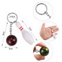 Zwenjuan Mini Bowling Porte-clés,4 Pièces Bowling Pin Ball Keychain Suspendus Ornement Porte-Clés Cadeau de Bowling,pour Anniver