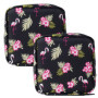 Lot de 2 sacs de rangement flamant rose pour serviettes hygiéniques, sac de rangement mignon de dessin animé, sac de rangement d