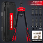 Outil à riveter 14" - Kit professionnel pour rivets avec M3 M4 M5 M6 M8 M10 métriques 6 mandrins et 60 écrous, conception permet