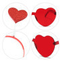 TIANNAIT 2pcs bandeau coeur et 2pcs lunettes de fête, lunettes coeur infini bandeau en forme de coeur, saint valentin anniversai