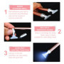 2 stylos lumineux pour peinture diamant avec lumières, pinceaux diamantés, stylos d'art diamantés, accessoires et outils d'art d