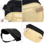 Ceinture d'argent dissimulée 2 pièces, Sac de Taille de sécurité antivol, élastique réglable, étanche, pour sport, Voyage, pour 